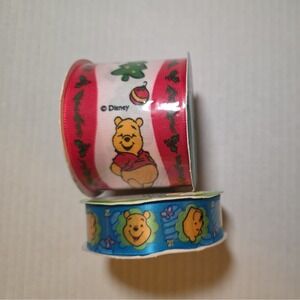 NEW Vintage Winnie the Pooh Ribbon Gift Wrapping 2000's 12ft  & 3 yards